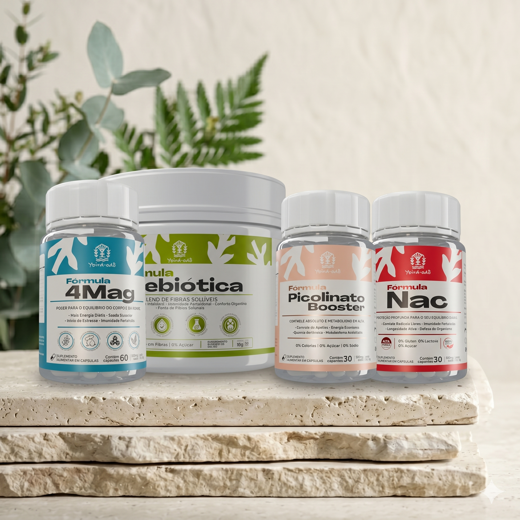 Kit Equilíbrio Vital (NAC + 4MAG + Probiótica + Picolinato)