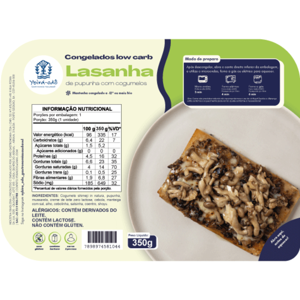 Lasanha de Cogumelos