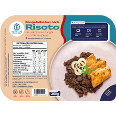 Risoto ao funghi e filé de peixe